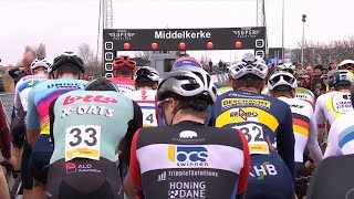 Cyclocross Middelkerke Men Elite 50fps 10 Feb 2024 [upl. by Vincents]