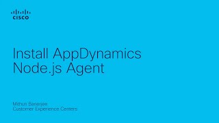 Install AppDynamics Nodejs Agent [upl. by Anuahsal]