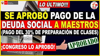 📢📢𝗦𝗘 𝗔𝗣𝗥𝗢𝗕𝗢 𝗘𝗟 𝗣𝗔𝗚𝗢 𝗗𝗘 𝗟𝗔 𝗗𝗘𝗨𝗗𝗔 𝗦𝗢𝗖𝗜𝗔𝗟 𝗣𝗔𝗚𝗢 𝗗𝗘𝗟 𝟯𝟬 𝗣𝗢𝗥 𝗣𝗥𝗘𝗣𝗔𝗥𝗔𝗖𝗜Ó𝗡 𝗗𝗘 𝗖𝗟𝗔𝗦𝗘𝗦 𝗬 𝟱 𝗣𝗢𝗥 𝗖𝗔𝗥𝗚𝗢 [upl. by Dahs]