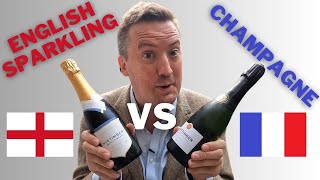 ENGLISH SPARKLING WINE vs CHAMPAGNE Tasting Nyetimber amp Taittinger side by side [upl. by Garvey709]