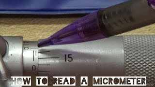 How to read a micrometer [upl. by Witherspoon]