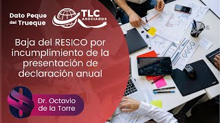 Baja del RESICO por incumplimiento de la presentación de declaración anual [upl. by Noreik]