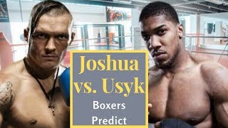 Anthony Joshua vs Oleksandr Usyk predictions from the Boxing Pros [upl. by Dee Dee]