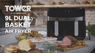 Tower Dual Basket Air Fryer T17088 [upl. by Seldon700]