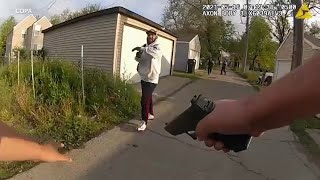 Bodycam video released of Chicago shooting that injured 2 cops suspect  ABC7 Chicago [upl. by Aseena]