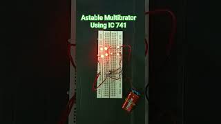 Astable Multibrator Using IC 7418 electronics [upl. by Adnilasor405]