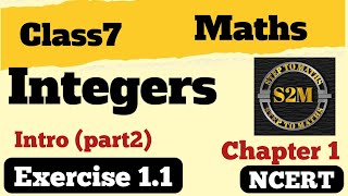 class 7 Maths chapter 1 Integers Class 7 Maths IntegersExercise 11 intro  part 2 [upl. by Ahcilef237]