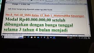 Modal sebesar Rp4500000000 diinvestasikan dengan nilai investasi setara dengan bunga Tunggal [upl. by Lorianna]