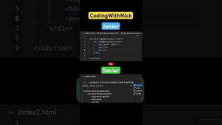 How to become a senior frontend developer javascript webdeveloper coding codingwithnick html [upl. by Gunthar]