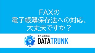 電子帳簿保存法対応ストレージ「DATATRUNK」 [upl. by Tengler]