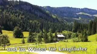 Wander und Langlauf Gebiet Rohrmoos in OberstdorfTiefenbach im Oberallgäu [upl. by Kelsey]