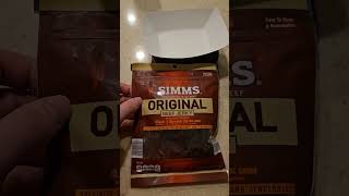 ALDI simms brand beef jerky review amd weight Aldo jerky review [upl. by Eisac]