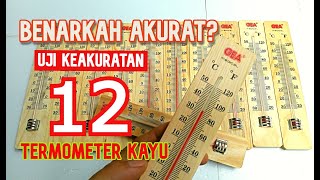 Uji Keakuratan Termometer Kayu Termometer Ruangan untuk Mesin Penetas Telur – Inkubator [upl. by Secnirp468]