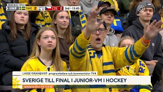 Sverige klart för JVMfinal i Hockey ”Hemmapubliken kan vara avgör…  Nyhetsmorgon  TV4 amp TV4 Play [upl. by Ventura451]