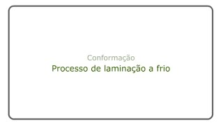 Conformação  Processo de laminação a frio [upl. by Salim]