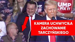 Tarczyński zaskoczył na wiecu Trumpa Tak bawił się europoseł PiS [upl. by Ydnal]