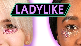 Women Try Glitter Concealer • Ladylike [upl. by Zenger]