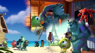 Monsters Inc doors lead to other Disney films  Disney Crossover [upl. by Melisandra]