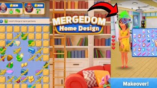 Mergedom home design Walkthrough gameplay  Viviane Fernandes [upl. by Leahcim]