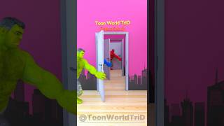 SpiderMan Gets Stuck as Hulk Closes the Last Door 🚪😆 gta [upl. by Dnomyaw959]