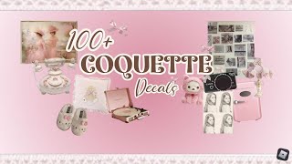 100 COQUETTE DECALS for bloxburg  ROBLOX [upl. by Euqinmod642]