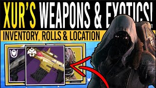 Destiny 2 XURS NEW WEAPONS amp ARMOR 9th February Xur Inventory  Armor Loot amp Location [upl. by Anihpled982]