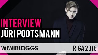 Jüri Pootsmann quotPlayquot  Eurovision PreParty Riga 2016 Interview  wiwibloggs [upl. by Elman]