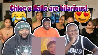 Chloe x Halle being a mess on IG Live Part 2 REACTION [upl. by Hterrag]