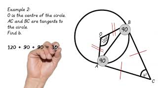 GCSE 9  1 Maths  Circle Theorems  Lesson 2 Tangents [upl. by Lela]