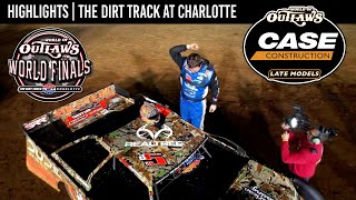 World of Outlaws CASE Construction Late Models  Dirt Track at Charlotte  Nov 9 2024  HIGHLIGHTS [upl. by Naeloj]