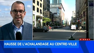 Hausse de 30 de l’achalandage au centreville de Montréal depuis la rentrée [upl. by Yhtimit30]