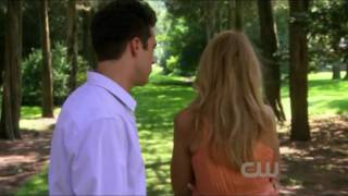 Gossip Girl 3x01  Serena and Carter kiss in the forest HD [upl. by Ydnis]