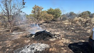 2 brush fires burn acres of land in Wilson County officials say [upl. by Fong457]