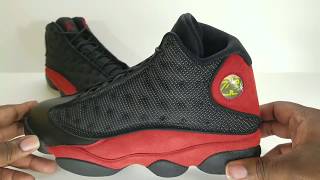 Fineline 1721 2017 Air Jordan 13 quotBredquot Retail Review [upl. by Reehsab214]