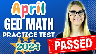 GED MATH 2024  APRIL GED MATH TEST [upl. by Yesdnil]