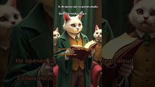 Grandpa Rabbits Book of Morals A Lesson in Freedom for the Catmen bilingual art youtubeshorts [upl. by Aivatco]