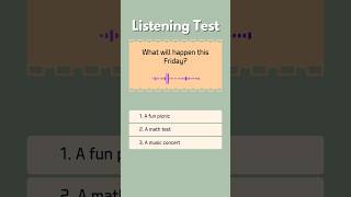 English Listening Test  Q1 [upl. by Einnim]