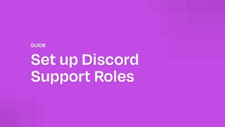 How to setup Support Roles for Discord Ticket Bot  Helpergg  Parentgg  Moderationgg [upl. by Euqenimod]