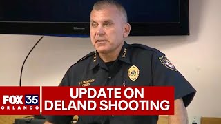 DeLand shooting Law enforcement shoot and kill suspect during traffic stop  Press conference [upl. by Llenad]