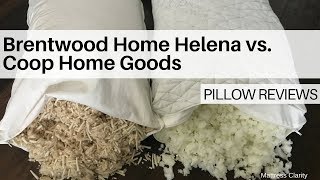 Pillow Reviews Brentwood Home Helena vs Coop Home Goods [upl. by Gustavus]