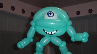 MONTER INC CON GLOBOS 260  HOW TO MAKE A MONSTER GLOBOFLEXIA [upl. by Jorgensen]