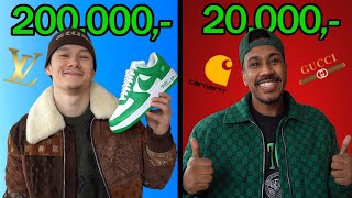 200000 KR vs 20000 KR OUTFIT CHALLENGE [upl. by Yentruoc]