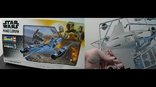 Revell Star Wars The Mandalorian 124 N1 Starfighter Out of Box Review [upl. by Nodnelg]