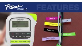 Easy Portable Label Maker  Brother PTH110 [upl. by Goodden]