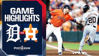 Tigers vs Astros AL Wild Card Game 2 Highlights 10224  MLB Highlights [upl. by Oly56]