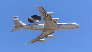 USAF E3 Sentry Flybys  2024 Warriors over the Wasatch Airshow [upl. by Kester475]