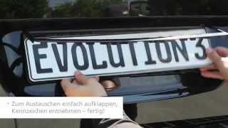 Montageanleitung Kennzeichenhalter Evolution 3 [upl. by Assilanna]