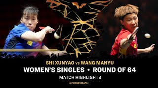 Shi Xunyao vs Wang Manyu  WS R64  China Smash 2024 [upl. by Adnuhsat]