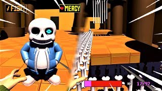 THE TRUE 3D SANS BATTLE  3DTALE Sans Fight Undertale in 3D [upl. by Delogu]