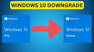 How to  Downgrade Windows 10 Pro to Windows 10 Home [upl. by Yentihw254]